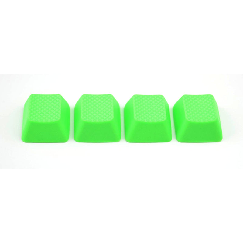 Rubber Keycap Set (4pc) - Blank - Neon Green