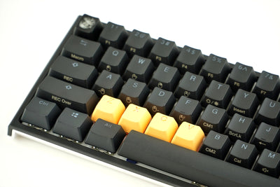 Rubber Keycap Set (4pc) - ZXCV - Neon Orange